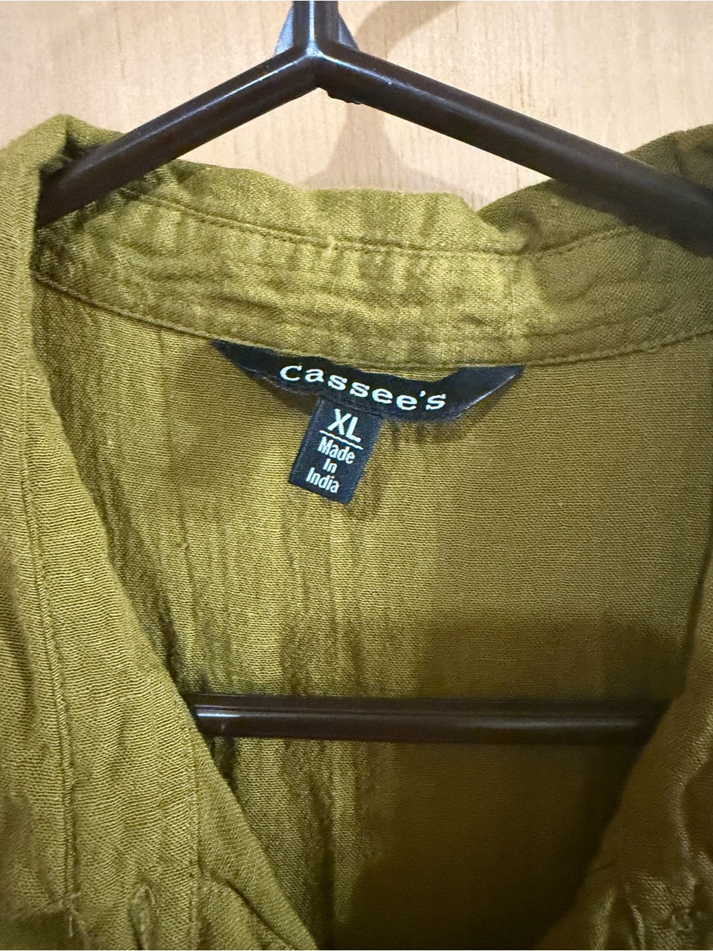 Olive Green Women's Dress - XL